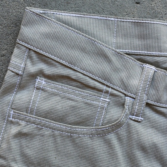 Gustin Italy Olive Houndstooth 5 Pocket Pants - Picture 2 of 4